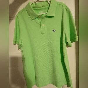 Vineyard Vines Boys Size Small Heritage Lime Green Polo Shirt